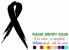 Breast Cancer Awareness Ribbon Vinyl Decal Sticker Car Window Bumper Wall 7"