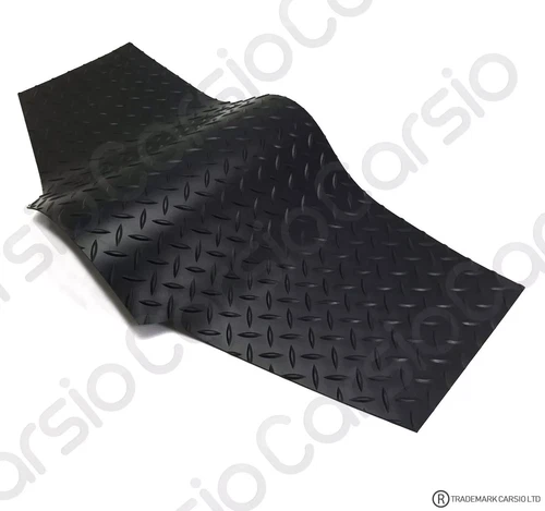 Universal Rear Tunnel Middle Car Floor Mat Hard Wearing 3mm in Rubber (7001)