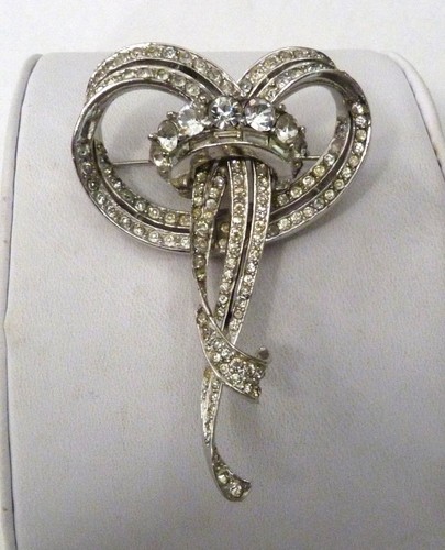 2 3/4" GRANDE RARO VINTAGE MB MARCEL BOUCHER #2605 PAT COLGANTE ESTRÁS ARCO PIN - Imagen 4 de 13