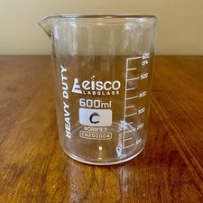 Eisco Labs 600ml Beaker, Low Form, Borosilicate Glass
