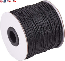 1.5Mm Black Nylon Cord - 100 Yard Braided String for DIY  Crafts Best Quality