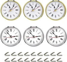 SHOSKY 6pcs Clock Parts for Clock Resin Mold,Clock Pieces for Clock Epoxy Cas...