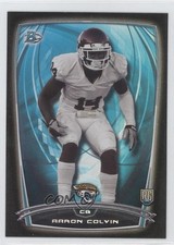 2014 Bowman Rookies Black Foil Aaron Colvin #96 1b8