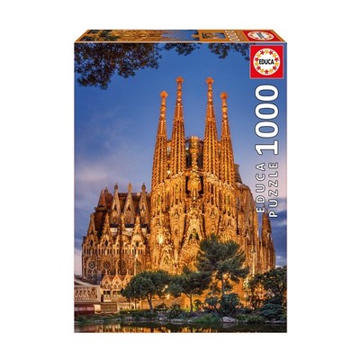 New - Educa Sagrada Familia: 1000 Pcs - Ages 12+ | 1+ players