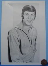 Star Trek PHOTO vtg Leonard NEMOY Spock Vulcan 8" x 5.5" Black and White