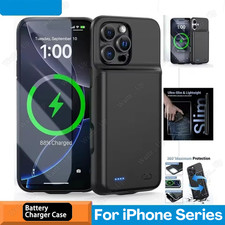 Power Bank Charging Cover Battery Charger Case For iPhone 17 16 15 14 13 12 11 8