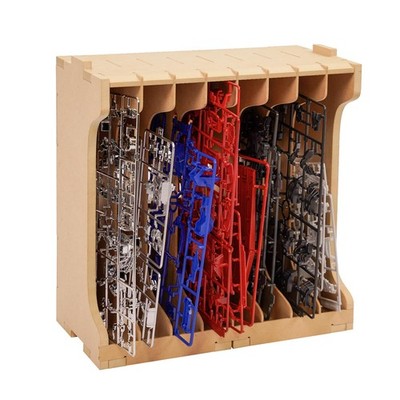 Parts Shelf for Gundam, DIY Model Making , MDF Material, Wooden Runner Stand ...