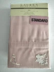 Pair Ralph Lauren Dunham Sateen Pink Standard Pillowcases