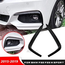 F�r BMW 2er F22 F23 M-Sport 2015-2019 Front Aero Abdeckung Flap Flics Schwarz