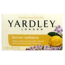 Yardley Lemon Verbena With Shea Butter Bar Soap 4 Ounce