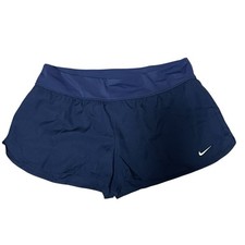 New Nike Women's Sz L Boardshort Swim Shorts Bottoms Navy Blue NESS9389-001