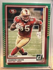 2025 Panini Donruss - Vernon Davis #193 Press Proof Green