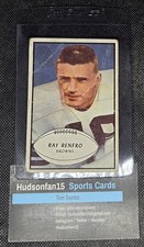 Ray Renfro 1953 Bowman Football #62 Cleveland Browns