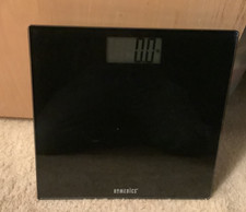 Homedics SC-409 digital scale, black glass, barely used