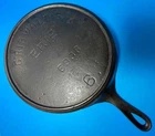 Antique 1907 Level RESTORED #6 Griswold's "Erie" No Logo 699B Cast Iron Skillet