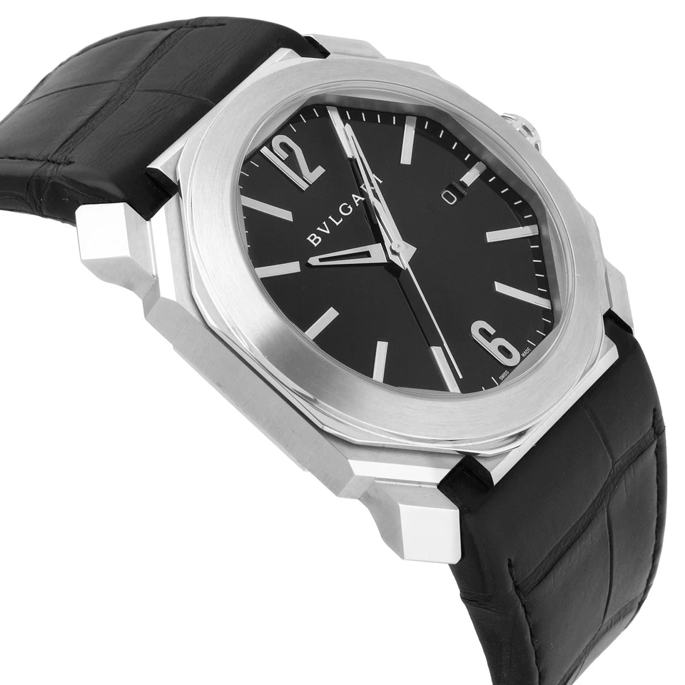Reloj automático para hombre Bulgari Octo Solotempo esfera negra 41,5 mm 101964 Foto 2 de 4