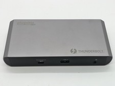 PLUGABLE TBT3-UDC1 Thunderbolt 3  USB-C Dual Display Docking Station FREE S/H