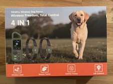 Eayaco Wireless Dog Fence for 2 Dogs Wireless 656 Ft Radius Waterproof New 