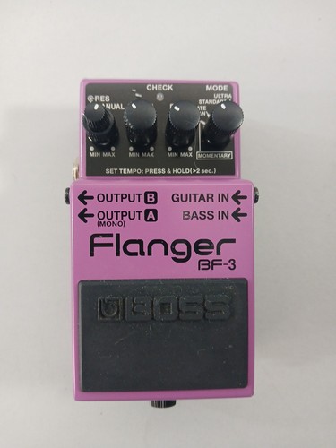 Boss BF-3 Digital Flanger Pedal  Electric / Bass Guitar - Tested 
