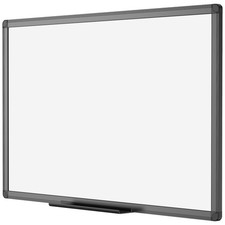 VIZ-PRO Magnetic Dry Erase White Board, 36 X 24 Inches, 36 x 24 Black