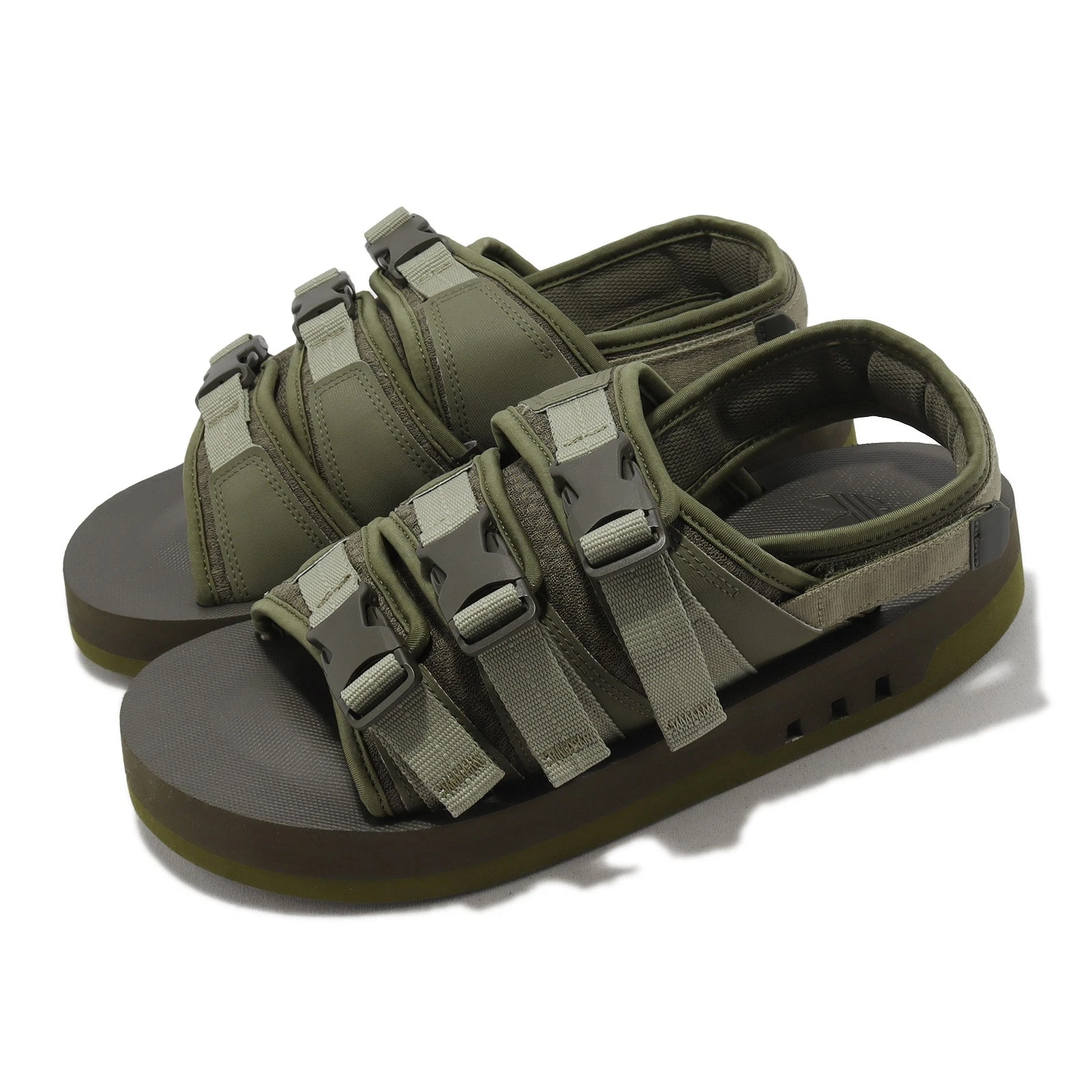adidas Originals AdiSTRP Olive Strata Green Men Unisex Casual Sandals IG7957