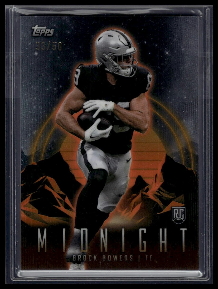 2024 Topps Midnight #49 Brock Bowers Summer Solstice #/50