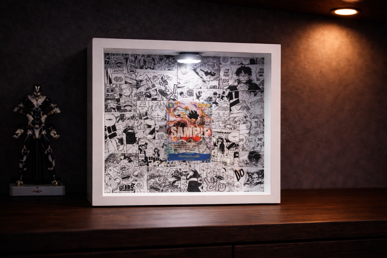 One Piece Monkey D Luffy Op-11 Gear 4 Manga espositore PSA Bgs Raw Display frame