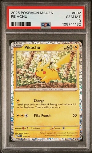 Pikachu (002/015) [PSA 10] - Pokémon - McDonald's 2024 Dragon Discovery (ENG)