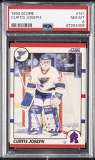 1990 SCORE #151 CURTIS JOSEPH ROOKIE RC PSA 8