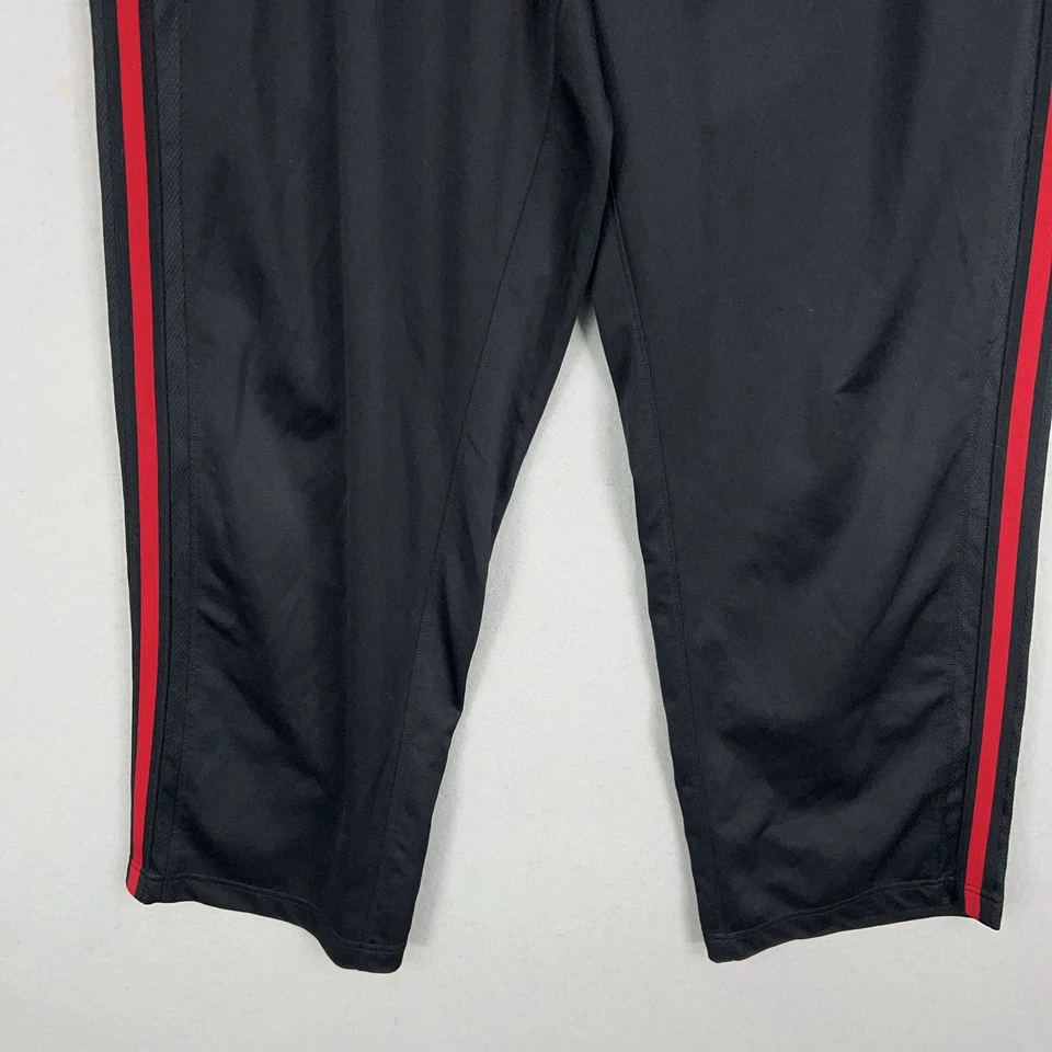 Nike Pants Mens XL Black Red Track Performance Warm Up Athletic Swoosh Street - Image 3 of 4