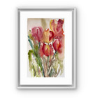 Original Tulip Watercolour Painting Loose Floral Botanical Wall Art