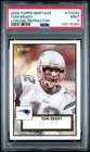 2006 TOPPS HERITAGE CHROME REFRACTOR #THC62 TOM BRADY 255/552 PSA 9