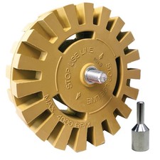 Lauco Decal Remover Eraser Wheel Kit With Drill Adapter 4 Inch Heavy Duty