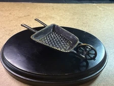 Vintage Brass Ashtray “Wheelbarrow” – Israel, 1950s–1970s RARE Great Condition