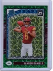 2024 Donruss Optic #248 Jayden Daniels Green Velocity RC NFL Commanders