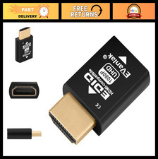 Mini HDMI EDID Emulator Passthrough 1920x1080 59Hz  Compact HDMI Switch  Exten