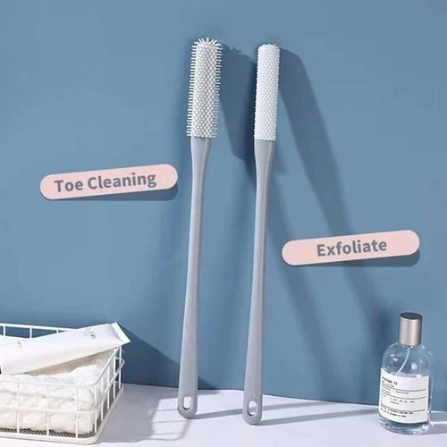 Toe Gap Cleaning Brush, Foot Scrubber in Shower, Long Handle Silicone Foot Brush - Picture 7 of 17
