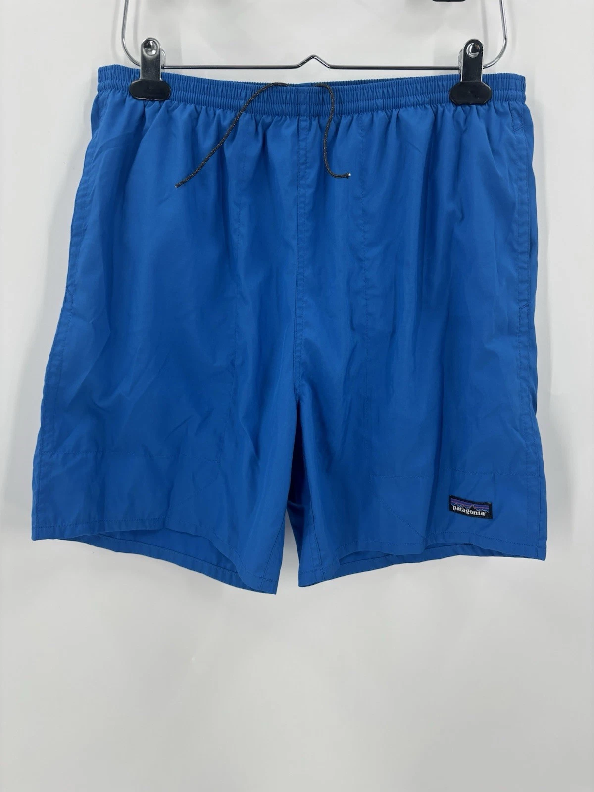 Patagonia Shorts Mens Large Blue Athletic Lined Drawstring Pockets Elastic Waist