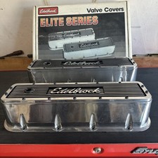 Bbc Chevy V-8 396 454 Edelbrock Valve Cover 4280 Elite Series 