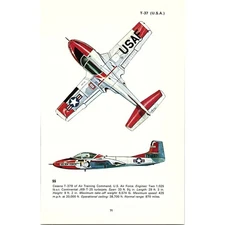 Cessna T-37B Saeta E.14 USA Spain 1970 Attack & Training Aircraft Print SE2-1