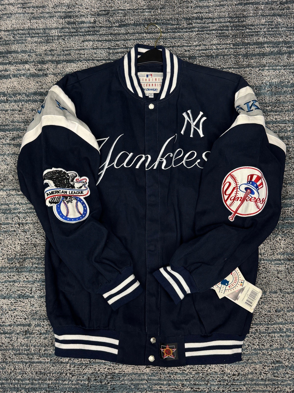 Vintage MLB Jeff Hamilton New York Yankees JH Jacket Size L image 2
