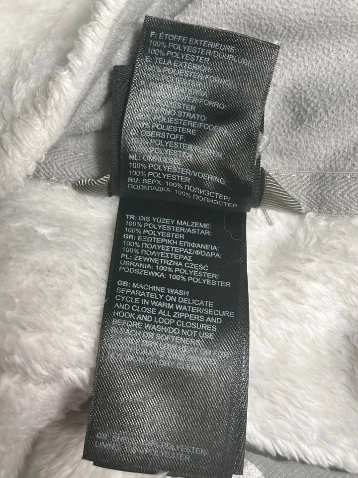 Chaqueta polar The North Face para mujer M blanca rosa cremallera completa conciencia sobre el cáncer de mama Foto 4 de 4