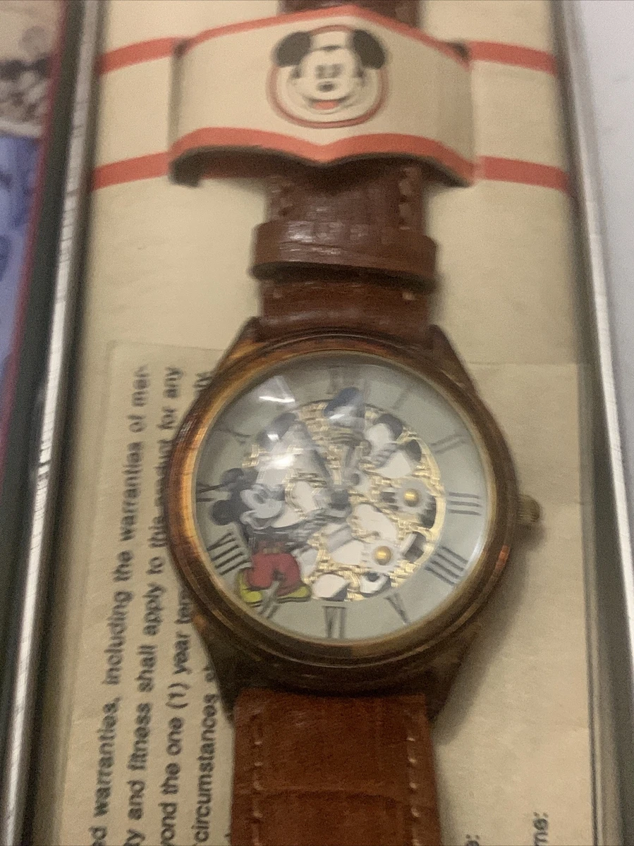 Mickey mouse top skeleton watch