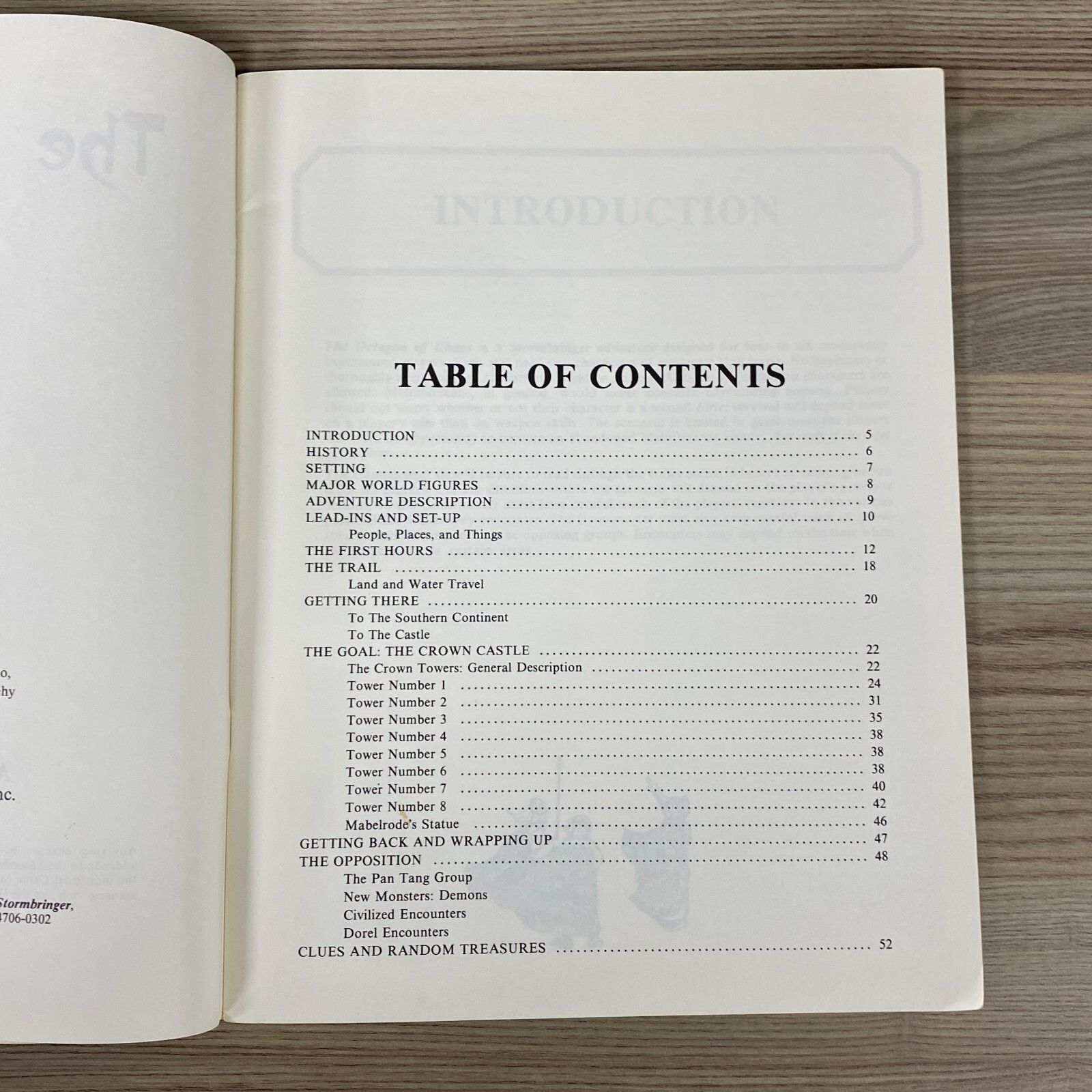 THE OCTAGON OF CHAOS STORMBRINGER ADVENTURE MICHAEL MOORCOCK RPG ROLE-PLAY 1986
