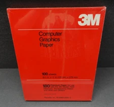 NEW 3M 100-Sheets Computer Graphics Paper 180 Premium 7500 Maker Plotter 8.5x11