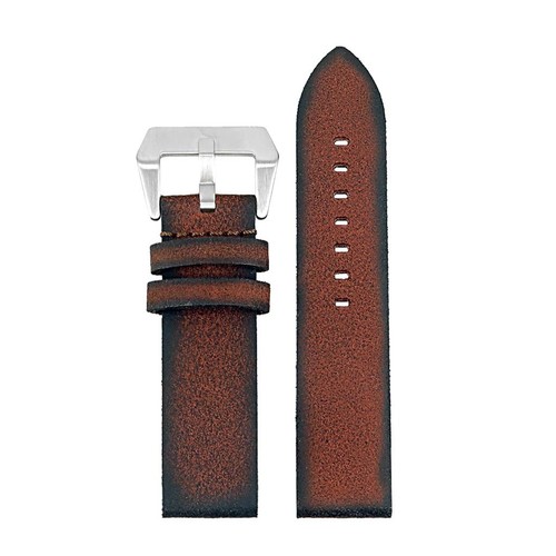 DASSARI Opus Thick Vintage Italian Leather Mens Watch Band Strap - Picture 19 of 20