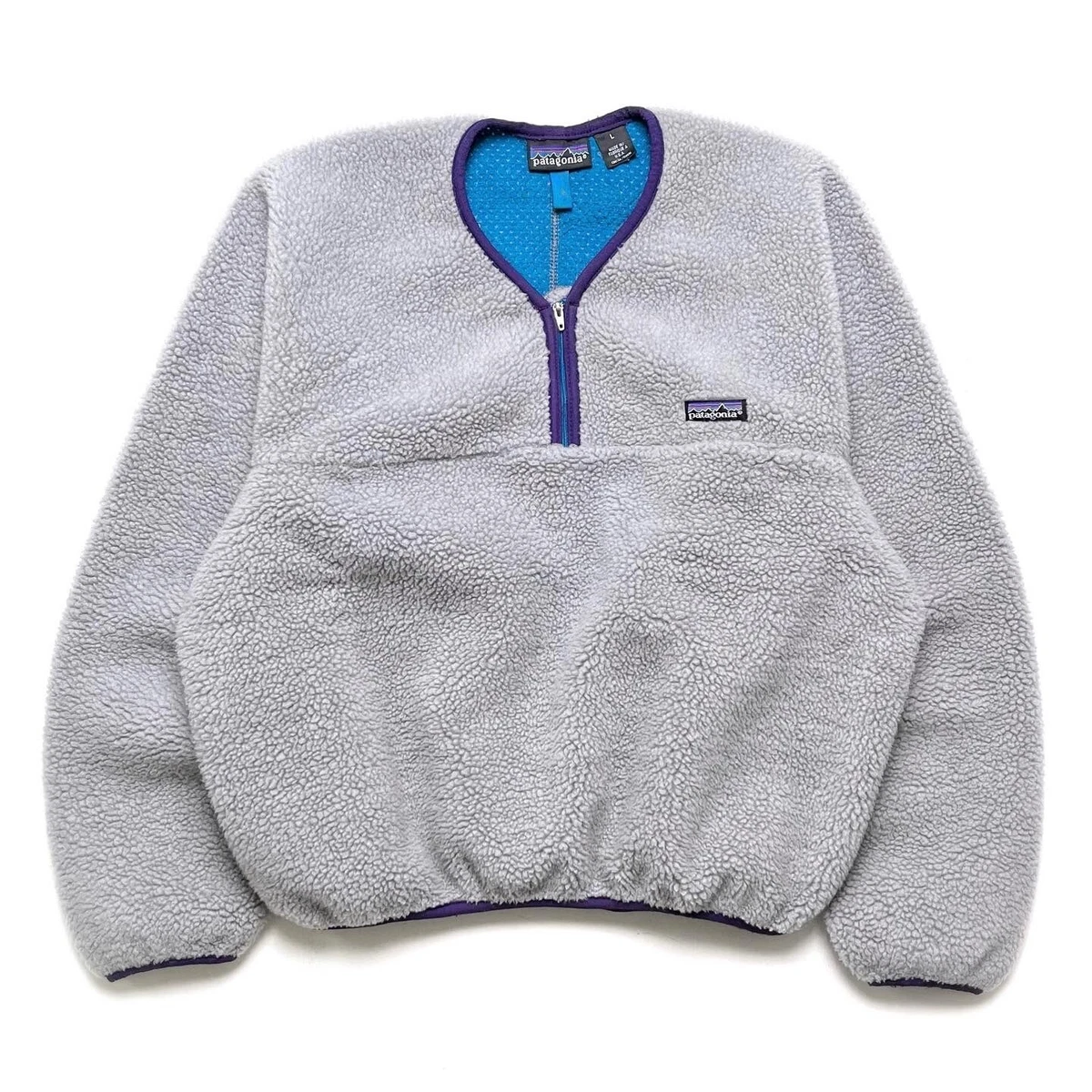 Vintage 90s Patagonia Retro X Deep Pile Fleece Paddling Pullover