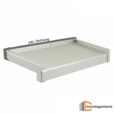 GUTMANN Aluminium Fensterbank 225-360mm EV1silber inkl. Alu Gleitabschluss mit Putzkante