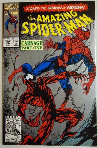 The Amazing Spider-Man #361, segunda impresión cubierta plateada (Marvel, abril de 1992) - Imagen 1 de 9