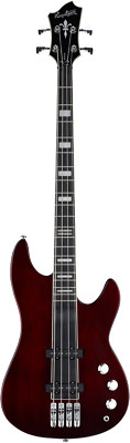 HAGSTROM Bassgitarre, Super Swede, Natural Mahogany